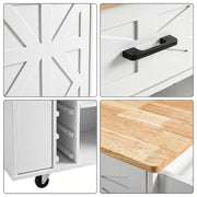 Kitchen Island on Wheel Rolling Storage Trolley with Extendable Gzghqoximrmzcrab
