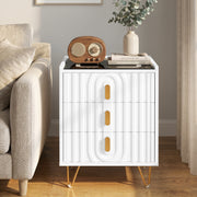 Modern LED Bedside Table with Drawers Bedside Cabinet with Wireless Pfaybjikxate