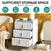 Modern LED Bedside Table with Drawers Bedside Cabinet with Wireless Pfaybjikxate