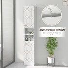 Bathroom Cabinet Cupboard Tall Free Standing Tallboy Storage Furniture 1700mm