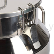 Stainless Steel 28L Milk Churn Can Bucket Container Ghee Pot+ handle+Sealed lid
