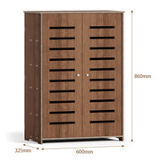 5 Tier Wooden Shoe Rack Storage Shelf Unit Cabinet Organiser Footwear Stand