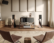 FITUEYES Speaker Stand !SALE! Eiffel Series Floorstanding 30kg Adjustable Walnut