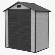 Plastic Garden Shed 6x4 with Floor & Window Waterproof Outdoor Storage Shed Tool