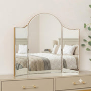 Vintage Arched Dressing Table Triple Mirror