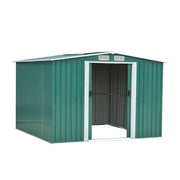Metal Garden Shed 6X4ft Outdoor Garden Storage Shed w/ Double Sliding Door