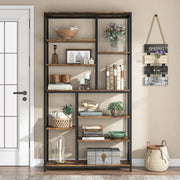79 inch Tall Bookshelf Bookcase, 8-Tier Freestanding Open Display Storage Shelf