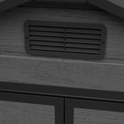 8x4FT Garden Shed Plastic Tool Bike Storage House with Lockable Doors & Floor UK