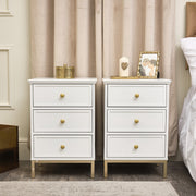Large Chest of Drawers Pair Bedside Tables Aisby White Range bedroom furniture