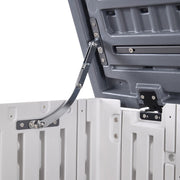 975L Garden Storage Utility Cushion Box Outdoor Waterproof Chest Shed with Base