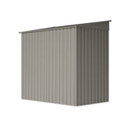 6 x 4FT Metal Garden Shed Galvanised Outdoor Storage Shed with Foundation Kit