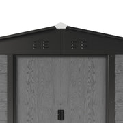 10x6ft Metal Garden Shed with Base, Large Outdoor Storage Tool Shed,Gable Roof