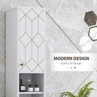 Bathroom Cabinet Cupboard Tall Free Standing Tallboy Storage Furniture 1700mm