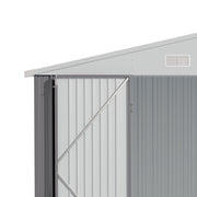 10 x 12 FT Galvanised Metal Steel Sheds Garden Storage Shed Ventilation w/ Door