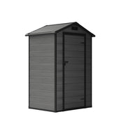 4.4x3.4FT Plastic Garden Shed All-Weather Tool Storage House with Window & Vents