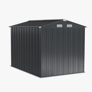 10 x 7ft Metal Garden Shed Apex Roof Outdoor Storage Sheds Tool House Lockable
