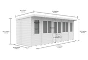 Total Sheds Pent Summer House Various Sizes Pressure Treated UK Manufactured