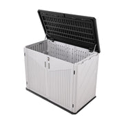 975L Plastic Storage Box Garden Outdoor Shed Utility Cushion Chest Truck & Base