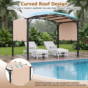 305x242cm Retractable Garden Pergola Sun Shade Canopy