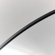 Large Black Arched Wall Mirror 90cm x 120cm minimalist thin framed overmantle