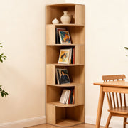 6 Tier Corner Bookshelf Bookcase Freestanding Display Storage Shelf 176cm
