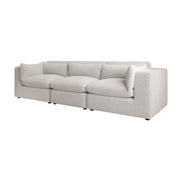 Beige Boucle 4 Seater Sofa - Hudson HSN002S