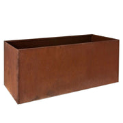 Garden Cube Metal Planter Corten Steel Plant Flowers Pot In & Outdoor Trough Tub