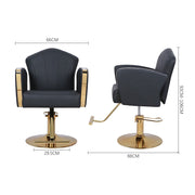 Salon Barber Chair Height Adjustable 360° Swivel Hairdressing Chairs Hair Salon