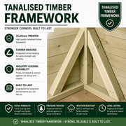 Total Sheds Pent Summer House Various Sizes Pressure Treated UK Manufactured