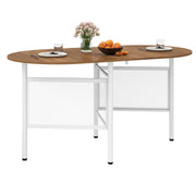 Farmhouse Writing Table 150 CM Foldable Dining Table for 6-8 People