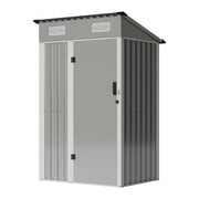 6x4ft 5x3ft 3x2ft Garden Storage Bike Tool Shed Sloped Roof Outdoor Garbage Bin