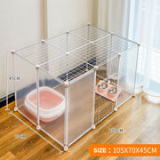 16 Panel Pet Dog Pen Foldable Cat Puppy Rabbit Playpen Indoor Enclosure Run Cage