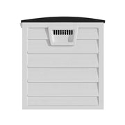 XLARGE Plastic Storage Box Bench Outdoor Garden Cushion Chest Utility Shed Wheel