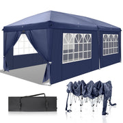 3x6m Outdoor Pop up Gazebo Heavy Duty Party Commercial Market Marquee W/ 6 Sides