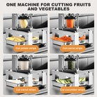 French Fry Cutter Potato Dicer Commercial Fruit Vegetable Chopper with 3 Blades.