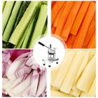 French Fry Cutter Potato Dicer Commercial Fruit Vegetable Chopper with 3 Blades.