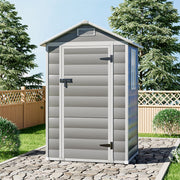Large Plastic Shed 8x8 6x8 5x4FT Outdoor Garden Tools Storage House with 2 Doors
