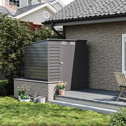 6x4ft Outdoor Storage Garden Sheds Sloped Roof Tool Utility House W/ Door & Vent