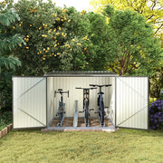 Outdoor Lockable Bicycle Shed Bike Storage Tools Box Garden 4 3 Bicycles Parking