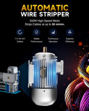 CREWORKS 1.5-40mm Wire Stripping Machine 550W copper Cable Stripper UK Shipping