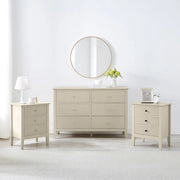 Large 3 Drawer Chest of Drawers Pair of Bedside Tables bedroom furniture set