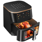 OYAJIA Air Fryer 10L with Easy-View Window, Touch Controls, Nonstick, 6 Function