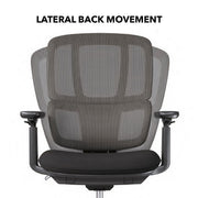 Dams Shelby Mesh Back Operator Office Chair Black Lumbar Support Ergonomic