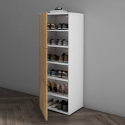 Shoe Storage Cabinet Wooden Shoe Rack Space-saving 3 Units 6 Tiers Many Colors