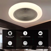 Ceiling Fan with Lighting RGB LED Lights Adjustable Wind Speed Remote Control UK