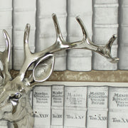 Silver Metal wall hanging mounted Stag deer Head animal display living room gift