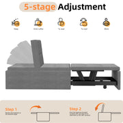 4-in-1 Multifunction Folding Sofa Bed Convertible Sleeper Chair Pull Out Lounge