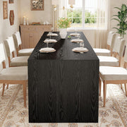 78.7-Inch Rectangular Dining Table Modern Kitchen Table with Wooden Tabletop