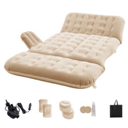 Flocked Camping Airbed Inflatable Mattress Blow Up Air Bed with Pump &Repair Kit