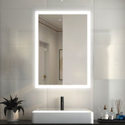 Illuminated Bathroom Mirror With LED light Bluetooth Shaver Socket Demister
